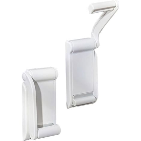 Support mural magnétique réglable pour papier toilette, étagère de rangement en plastique, organiseur de papier essuie-tout amovible, 1 pcs (1/5)