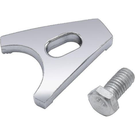 Collier de serrage de distributeur en acier chromé argenté avec vis, remplacement pour distributeurs Chevy V8 V6 265 283 305 307 327 350 (1/5)