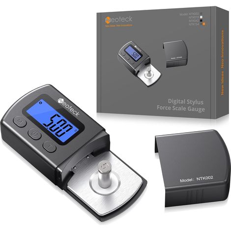 0-5g Precision Turntable Scale – 0.01g Accuracy, Non-Magnetic Digital Cartridge Scale with Calibration Weight and Backlit LCD Display – Adjustable Pressure (MM/MC/MI) (1/5)