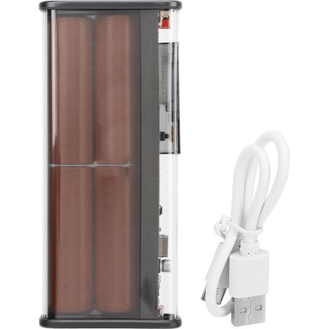 Ortviai Power Bank 20000 mAh 22,5 W avec boîtier transparent, charge rapide PD/QC3.0 pour camping et extérieur
