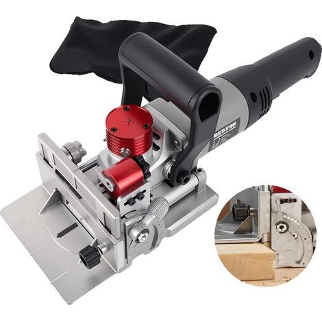Machine à tenonner Lamello, puissance de 1150W, vitesse de 11600 RPM, réglages de profondeur de 8 à 18 mm, réglage d'angle à 90°, diamètre de lame de 100 mm (1/5)