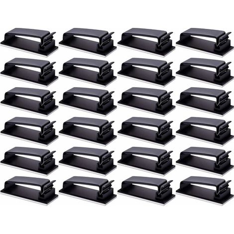 Protection de câble, 24 pièces, organisateur de câble auto-adhésif 3M (1/5)