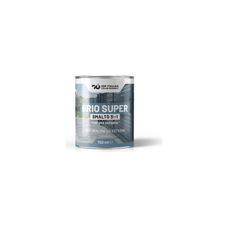 SMALTO BRIOSUPER 3 IN 1 BIANCO SAT. 0,75 L Q.TA 6