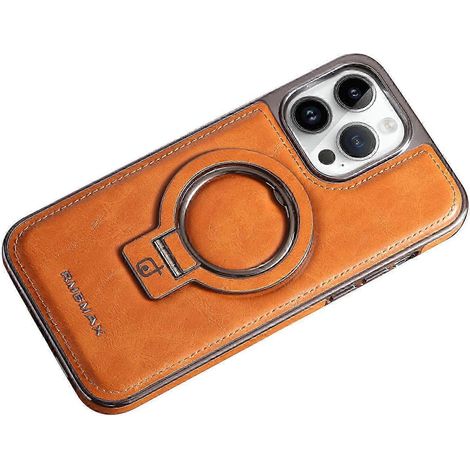 RMBMAX Coque antichoc magnétique pour iPhone 15 Pro avec support intégré électroplaqué (1/5)