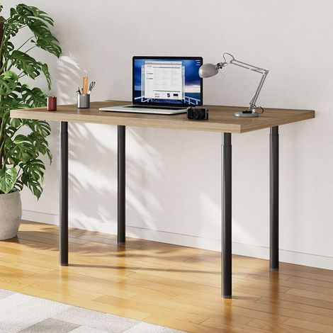 Lot de 4 pieds de table réglables en hauteur - 70 à 110 cm - En métal - Avec protection de sol et vis - Pour commode, table à manger, bureau (1/5)