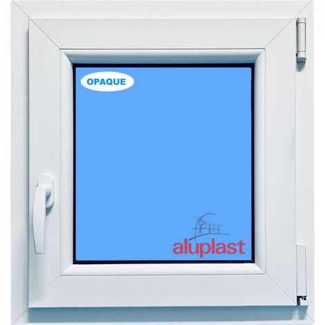 Eco-Blu – Fenêtre PVC H700 mm X L600 mm – Oscillo-battante tirant droit – Verre dépoli – Isolation thermique Uf 1.3 W/m²k – Sécurité RC2