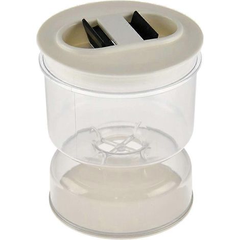 Distributeur de bocaux pour aliments secs et humides et bocaux en forme de sablier pour olives, organisateur et séparateur de cuisine. (1/4)