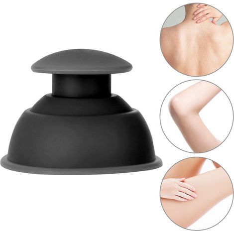 Schwarzer Silikon-Saugkopf zur Anti-Cellulite-Massage für die Lymphdrainage (1/5)