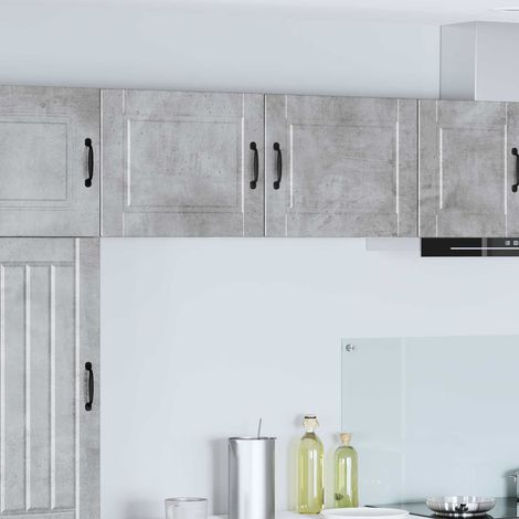 Küchenschrank 2 pcs Beton Grau 50 x 31 x 40 cm Holzwerkstoff