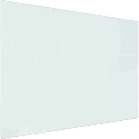 Piastra in vetro per camino Trasparente 80 x 60 cm Vetro vidaXL