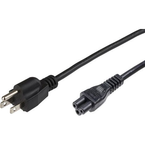 Microconnect PE110830 - Kabel (3 m, Stecker / Buchse, B-Stecker, C5-Kupplung, Schwarz)
