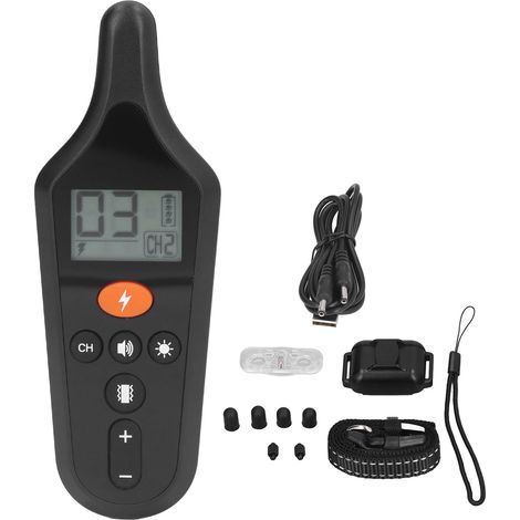 Collier de Dressage pour Chien avec LED, Recharge USB, Étanche, Télécommande et Option Choc Électrique (1/5)