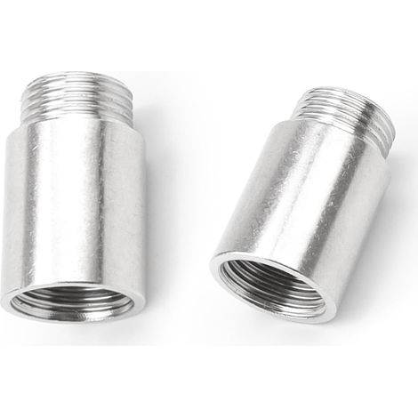 2 Pièces 1/2" Rallonge de Robinet, Inoxydable Rallonge Robinet Cuisine, 1/2" × 30mm, Adaptées Aux Robinets, Robinets D'angle, Pommeaux de Douche (1/5)