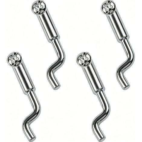 4 pièces embouts de câble Bowden en forme de Z - Universel - Pour tondeuses à gazon, tracteur à axe unique, kart, mini vélo, outils de jardin pour câbles de frein à gaz jusqu'à 2 à 2,5 mm (1/5)