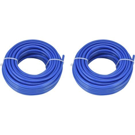 Blue round nylon trimmer line, 2 pieces of 4mm, lawnmower accessories for Husqvarna 10m / 32.8ft (1/5)