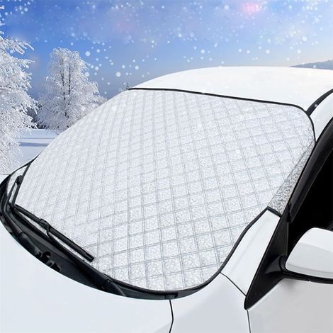 Housse Pour Pare-Brise - 148 x 94 cm - Protection Hivernale Et Solaire - Antigel Et Anti-Rayons UV - Universelle Pour Berlines Et Breaks (1/5)