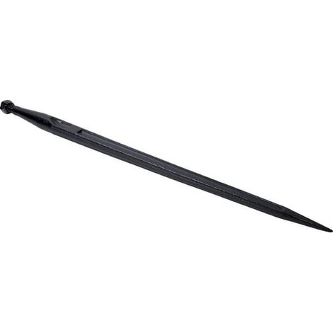 P煤a de carga recta secci贸n en doble T 36x810 mm punta afilada con tuerca M22x1,5 mm negra UNIVERSAL FT1KR