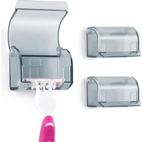 Support Rasoir Mural 2 en 1, Porte Rasoir Adhésif Salle de Bain
Fixation murale sans perçage • Design anti-poussière • Pour rasoirs femme et salle de bain (1/5)