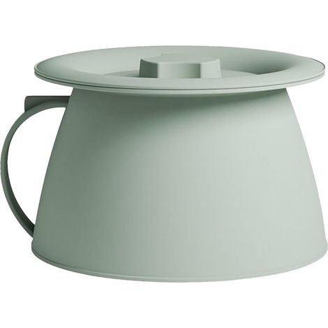 Tragbarer 1,5-Liter-Nachttopf – Robustes PP mit Deckel – Hygienisches, geruchsdichtes Becken – Für Zuhause und unterwegs – Blau (1/5)