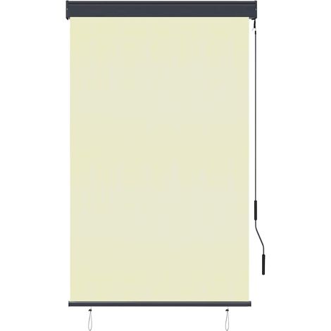 Maison Exclusive - Estor enrollable de exterior color crema 100x2