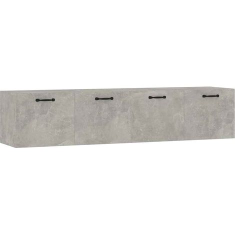 Maison Exclusive - Mobili Parete 2 pz Grigio Cemento 60x36,5x35 cm in Multistrato (1/5)