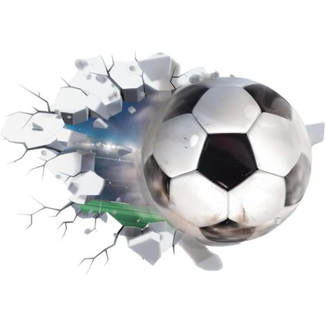 3D Wall Sticker - Football Design - For Children's Room - Wall Decoration for Bedroom and Living Room (1/5)