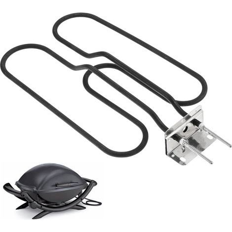 Éléments chauffants de rechange pour barbecue électrique – Compatible Weber Q140/Q1400 – Acier inoxydable – 2200W – Tube chauffant 40,5x20,5x7,5cm (1/5)