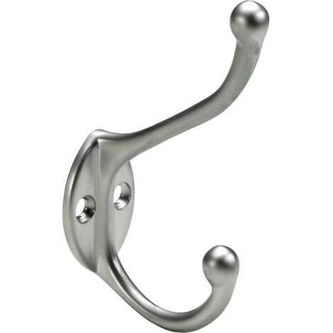 Hettich Hut- und Mantelhaken 9 x 2,5 x 5,8 cm Aluminium-Optik - 1 Stück Haken