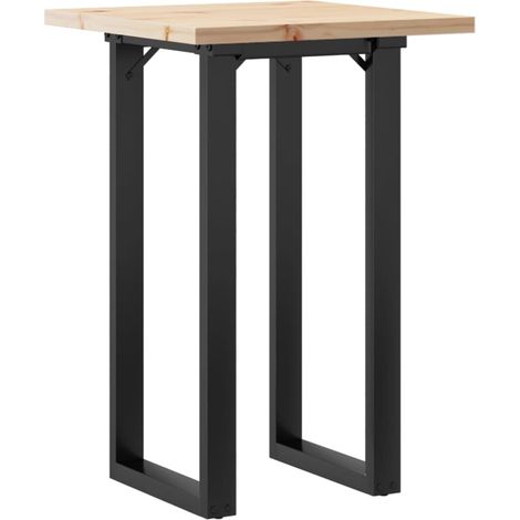 Maison Exclusive - Esstisch O-Gestell 50x50x75,5 cm Massivholz Ki