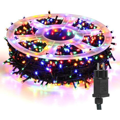 TolleTour 100M 1000LEDs Guirnalda Luminosa LED Exterior Interior Jardín Iluminación Navideña 8 modos multicolor (1/5)