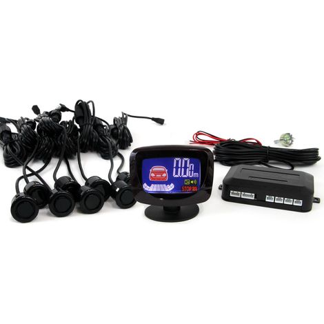 Kit de capteurs de stationnement, capteurs de recul à LED GRAF, 8 capteurs, noir, or, 18 mm AMIO-01605 (1/5)