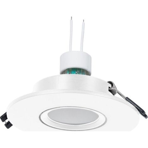 KIT Aro Empotrable Ø110mm + Bombilla GU10 6W + Portalámparas (1/5)
