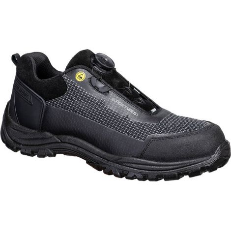 Zapato bajo Girder Composite S3S ESD SR FO resistente al calor FE05 48 Negro / Gris