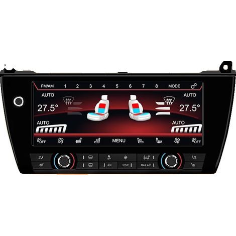 Panneau de contrôle climatique tactile, écran LCD de 10,25 pouces, tension de 12V, contrôle vocal activé, compatible avec les véhicules BMW, certifié CE RoHS (1/5)