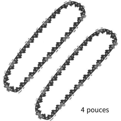 pair Aiperq – Chaîne de rechange pour mini tronçonneuse 11 cm – Pas de 1/4' – 28 maillons – Coupe fluide pour bois dur – Installation rapide - MM 28 TG (1/5)
