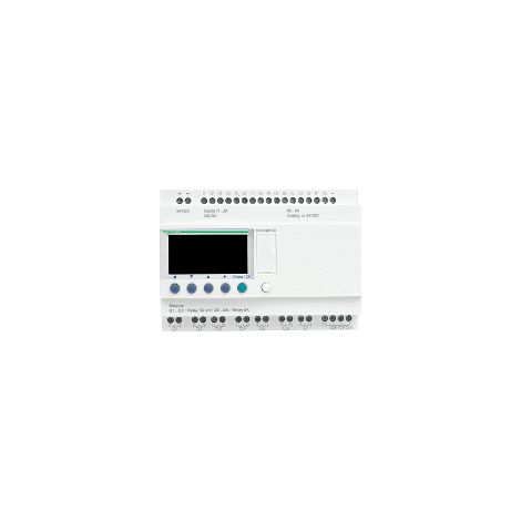 Smart relay modulare Zelio Logic - 26 I/O - 24 V CC - Orologio - Display - SR3B261BD