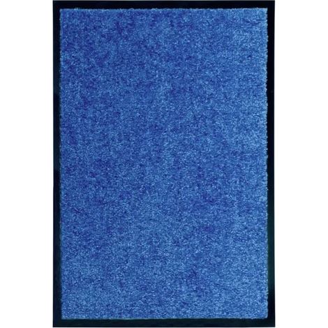 Paillasson lavable, bleu, 40 x 60 cm (1/5)