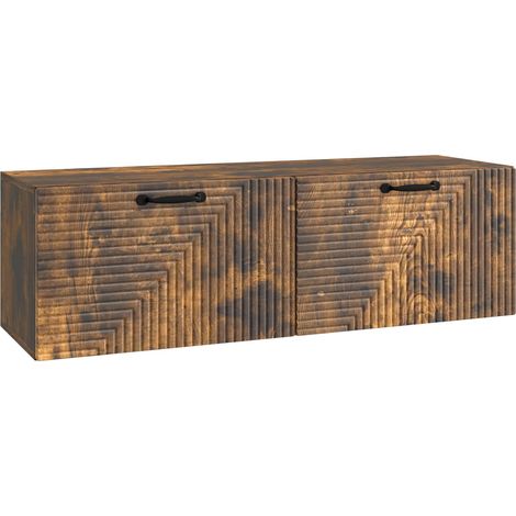 Maison Exclusive - Mobile Porta TV da Muro Rovere Fumo 98 x 31 x 30 cm (1/5)