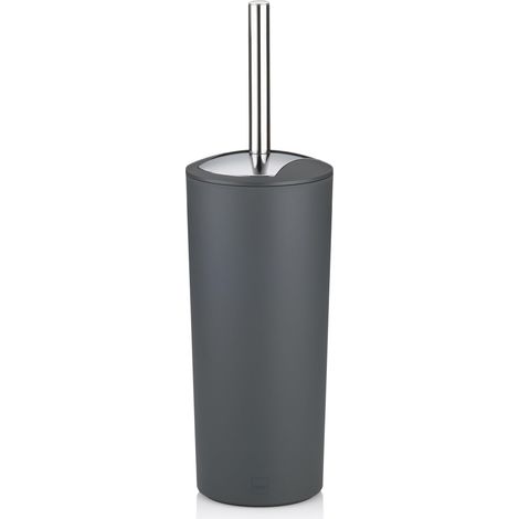 22276 Marta Set Porte-Brosse WC Plastique Gris 11 x 11 x 36,50 cm (1/5)