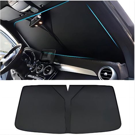 Peugeot Expert (ab 2016) Windschutzscheiben-Sonnenschutz – Faltbar – UV-Schutz/Wärmedämmung – Vorne – Schwarz