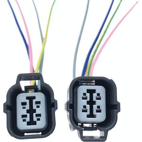 Connecteur de faisceau de câblage pour réglage des phares et connecteur de sonde à oxygène compatibles avec les Honda Accord, Civic, Fit, Odyssey et CR-V -- JB1290-4P