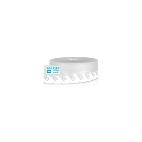 Bande d'Etanchéité en Silicone, 10mx35mm Joint Porte, Bande Etancheite Autocollante, Joint de Porte de Douche Cuisine Toilettes Imperméable Coupe-vent Anti-poussière (Transparent) (1/5)