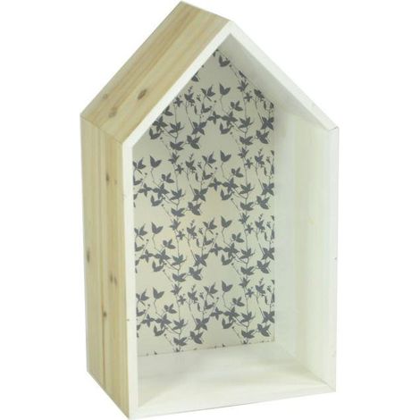 Mensola legno lucia casetta cm 25x37x15