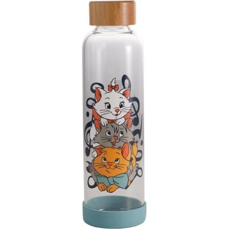 Bouteille Eau - Verre - 500 ml - Étiquette Pivotante - Pour Enfants - 1 Pièce