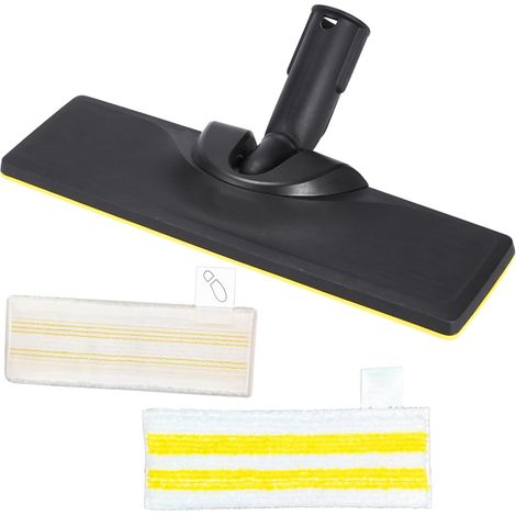 3 PCS Set Suceur de Sol pour Kärcher SC2, SC3, SC4, SC5 Nettoyeur Vapeur, JRISBO Accessoires de remplacement pour Kärcher Easyfix Nettoyeur Vapeur, 1 Buse de Sol et 2 Serpillère en Microfibres