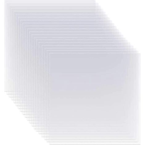 20 feuilles de pochoir transparentes en mylar de 30,5 cm (12 pouces), compatibles avec Silhouette et Silhouette. (1/5)