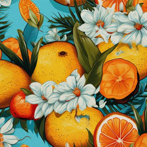Tela decorativa para exteriores Oxford - Motivo frutal  DX6106 (1/5)