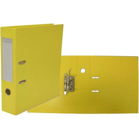 Bismark reliure a-z pvc a4 dos 75 - robuste - porte-cartes sur le dos - chemise en métal sur le bord inférieur - mécanisme à levier de