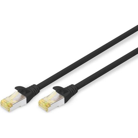 Cable de conexión DIGITUS CAT 6A S/FTP. 10 unidades. 0,25 m. negro (1/2)