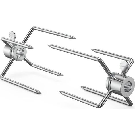 2 Pcs Fourchette Tourne Broche Fourchette à Barbecue pour Rôtissoire à Gril Outil pour Barbecue